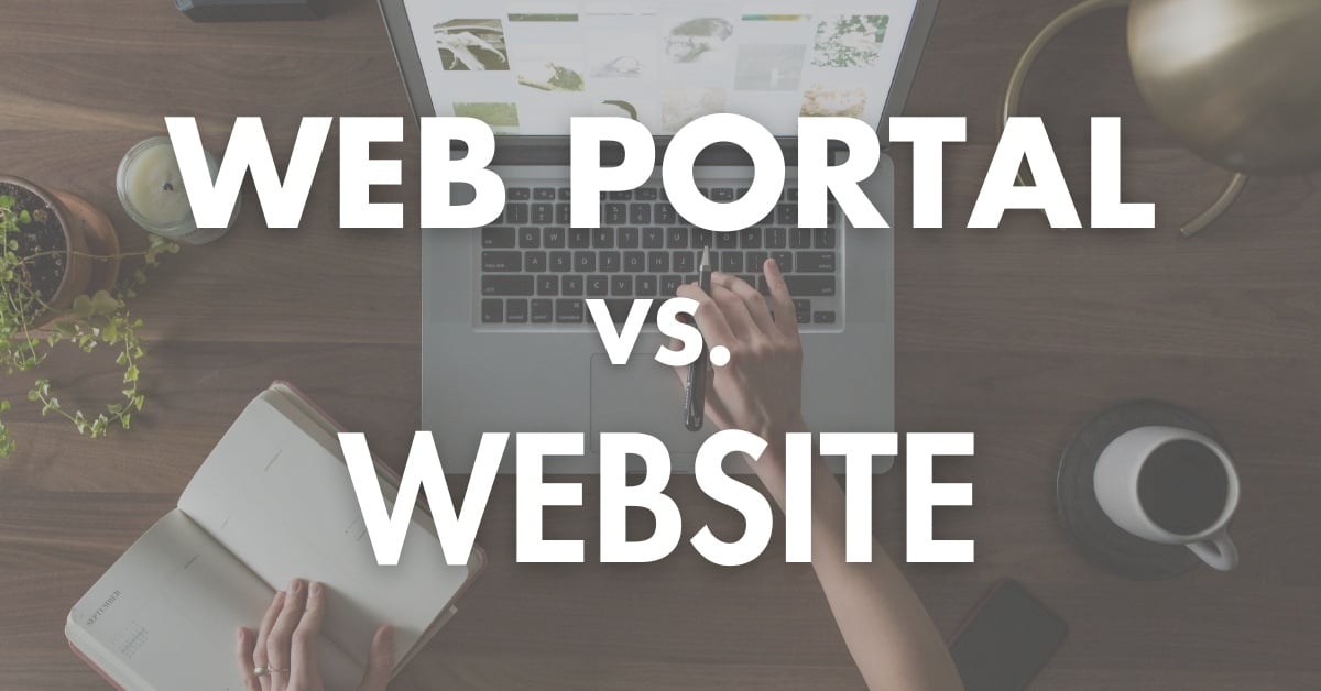 Web portal versus website